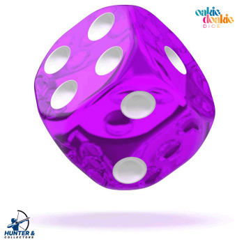 Oakie Doakie Dice W6 Würfel 12 mm Translucent - Lila 36 Stück